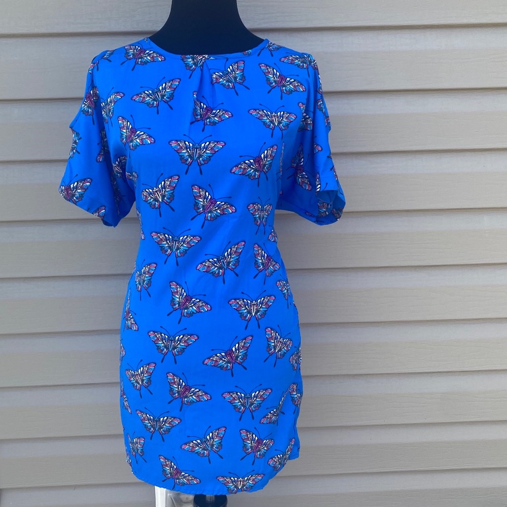 Butterfly Dress with Cut-Out Sleeves Size Small